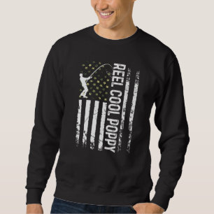 Mens American Flag Coolen Mohn für Daddy Husba Sweatshirt