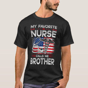 Mens American Flag Meine Lieblings-Krankenschweste T-Shirt