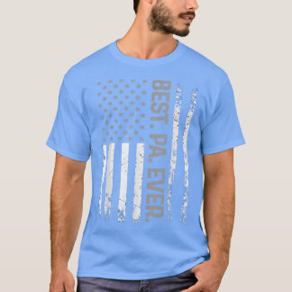 Mens American Patriotic USA Flagge Bester Pa je Fl T-Shirt