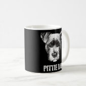 Mens American Pit Bull Vater Kaffeetasse (VorderseiteRechts)