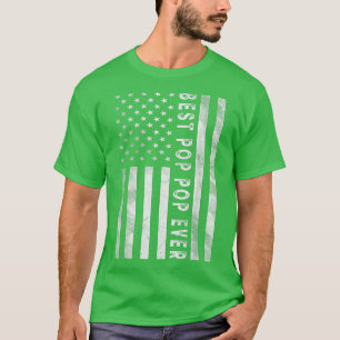 Mens American USA Flag Bester Pop Pop je Opa F T-Shirt