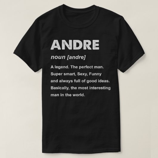 Mens Andre Name T-Shirt (Design vorne)