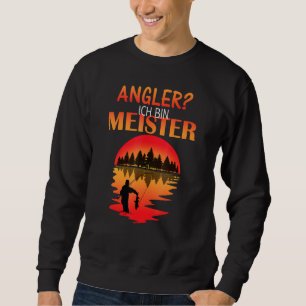 Mens Angler Master Fischer Angelfischen Angelangle Sweatshirt