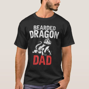 Mens Animal Pet Vater Lizard Reptile Bartdrache T-Shirt