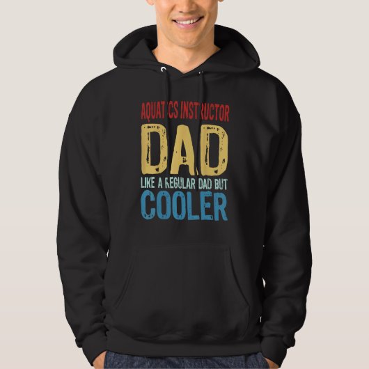 Mens Aquatics Instructor Dad Like a Regular Dad b Hoodie (Vorderseite)