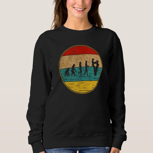 Mens Arborist Tree Logger Woodworker Chainsaw Sweatshirt (Vorderseite)