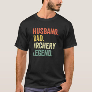 Mens Archer Husband Vater Archery Legende Vintag T-Shirt