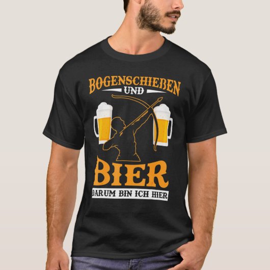 Mens Archery Beer Archer Drinks T-Shirt (Vorderseite)