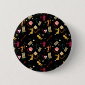 Mens Archery - Boys n Arrow Abstrakte Kunst Button (Vorderseite)