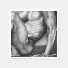 Mens Art Elegant Weißes Holzkohlepapier für Männer Serviette