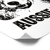 Mens Aussie Vater - Australian Shepherd Dog Vater Poster (Ecke)