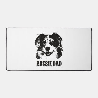 Mens Aussie Vater - Australian Shepherd Dog Vater Schreibtischunterlage