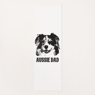 Mens Aussie Vater - Australian Shepherd Dog Vater Yogamatte