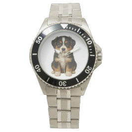 Men's Australian Shepherd SS Bracelet Watch Armbanduhr