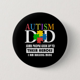 Mens Autism Vater Button