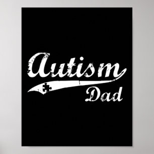 Mens Autism Vater gibt Autismus Awareness Geschenk Poster