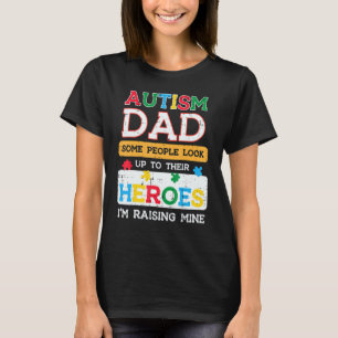 Mens Autism Vater Heroes Im Raise meiner Aufmerksa T-Shirt