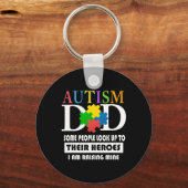Mens Autism Vater Schlüsselanhänger (Vorderseite)