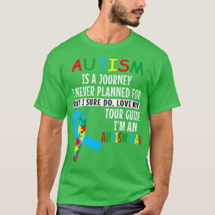 Mens Autismus Vater Autismus ist eine Reise Autism T-Shirt