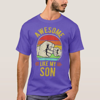Mens AWESOM wie mein SOHN Lustiger Vatertag 2022 G T-Shirt