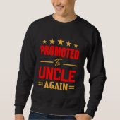 Mens Awesome Promoted To Uncle Again   Soon To Be  Sweatshirt (Vorderseite)