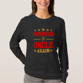 Mens Awesome Promoted To Uncle Again  Soon To Be U T-Shirt (Vorderseite)