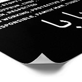 Mens Baba definiert arabischen Vater zum besten Va Poster (Ecke)