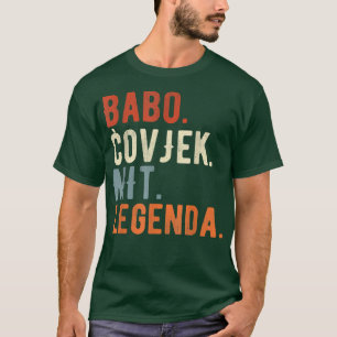 Mens Babo Bosnien Vater bosnischer Vater Bosna T-Shirt