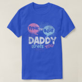 Mens Baby Dusche Vater Rosa oder Blue Daddy Lieben T-Shirt (Design vorne)