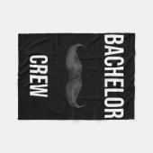 Mens Bachelor Crew Groom Bride Abend Bachelorett Fleecedecke (Vorderseite (Horizontal))