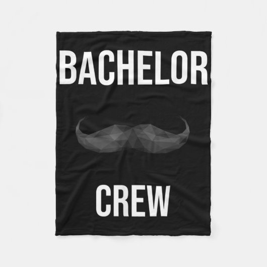 Mens Bachelor Crew Groom Bride Abend Bachelorett Fleecedecke (Vorderseite)
