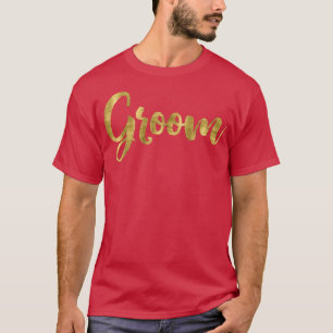 Mens Bachelor PartyHandgeschriebenes Groom-Skript T-Shirt