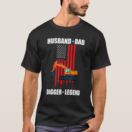 Mens Backhop Operator für Bagger Sand Digger 4 T-Shirt (Vorderseite)