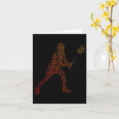 Mens Badminton Player, FrauenSquash Shuttle Karte (Gelbe Blume)