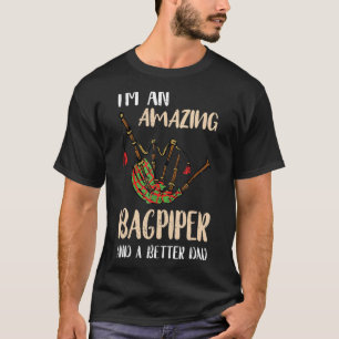 Mens Bagpipe Phantastisch Vater Man Father Scottis T-Shirt