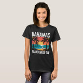 MENS BAHAMAS TSHIRT Island Mode On Summer Beach (Vorne ganz)