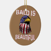 Mens Bald ist eine wunderschöne Patriotic American Keramik Ornament (Rechts)