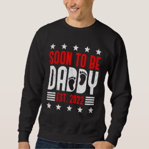 Mens bald Papa Expectant Vater 2022 Sweatshirt
