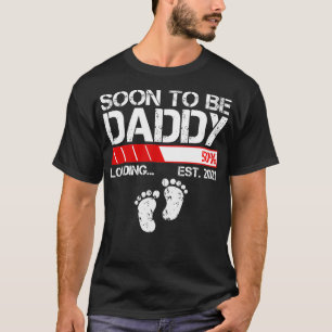 Mens bald Papa sein Anfang 2021 neues Dad Vintag G T-Shirt