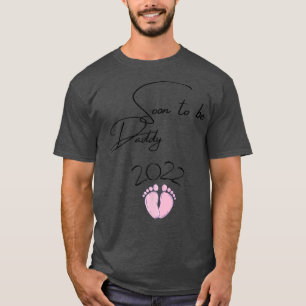 Mens bald Papi 2022 Schwangerschaftsankündigung T-Shirt