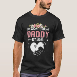 Mens bald Papi 2023 erster Vater T-Shirt