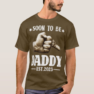 Mens bald Papi 2023 Schwangerschaftsankündigung T-Shirt