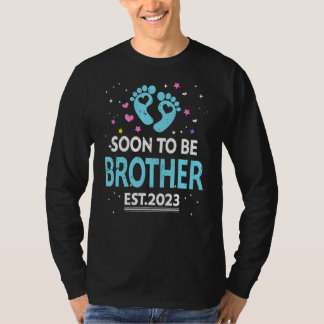 Mens bald zu einer Bruderschwangerschaft Ankündigu T-Shirt