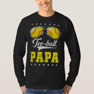 Mens Ball Papa Proud Ball Opa Softball Pla T-Shirt