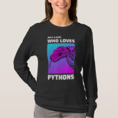 Mens Ball Python Snake T-Shirt (Vorderseite)