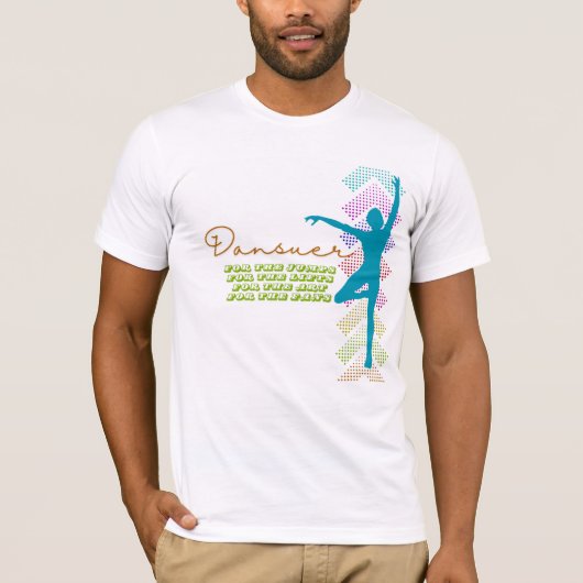 Mens Ballet Dansuer Boys Ballet Dancer T-Shirt (Vorderseite)