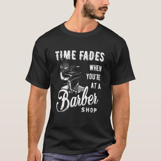 Mens Barber Hairstyle Coiffeur Haircut Beard Barb T-Shirt (Vorderseite)