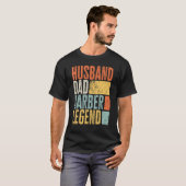 Mens Barber Husband Vater Legendary Hair Cutter Be T-Shirt (Vorne ganz)