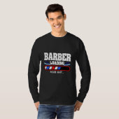 Mens Barber Loading Bitte warten Friseur Haar T-Shirt (Vorne ganz)