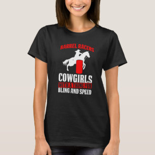 Mens Barrel rasiert Cowgirls mit einem Ding zum Bl T-Shirt